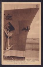 NORMANDIE FRENCH LINE CGT SEPIA POSTCARD ** OFFERS ** picture