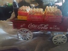 Vintage Coca-Cola Cast Iron Horse And Buggy With Mini Coca-Cola Bottles picture