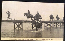 Vintage War Battle Yalu River Postcard Russian & Japanese RARE Crossing on May 1 picture