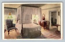 Mount Vernon VA, The Washington Bedroom, Virginia Vintage Postcard picture