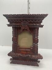 Vintage Carved Wood Table Top Picture Holder picture