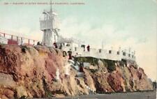 Parapet at Sutro Heights SAN FRANCISCO Observation Tower c1910s Vintage Postcard picture