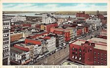 Postcard Overview The Crescent City in New Orleans, Louisiana~126163 picture