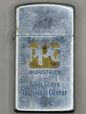 Vintage 1978 PPG Industries Advertising Chrome Slim Zippo Lighter picture