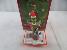 Vtg 2001 Grinch Hallmark Christmas Ornament Dr. Seuss's What a Grinchy Trick picture
