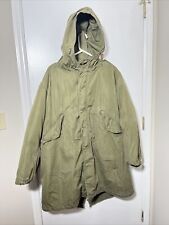 US Military M-1951 Fishtail Parka Korean War M-51 US Army Pile Liner Scovill picture