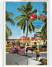 Postcard Crossroads of the World Rawson Square Nassau Bahamas picture