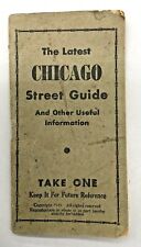 The Latest CHICAGO Street Guide 1944 (Calender 1952-1953) Booklet picture