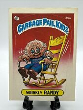 1985 Topps Garbage Pail Kids 1st Series Matte Card 35a Wrinkly Randy pale os1 picture