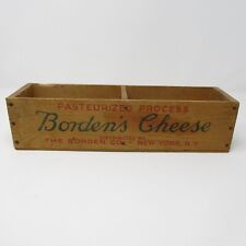 Vintage Bordens Cheese Painted Wood Box Rectangle 9