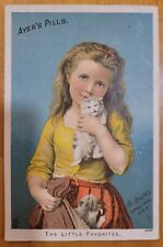Ayer's Pills  - The Little Favorites  - 1880's Trade Card picture