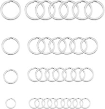 Split Key Rings, round Split Key Rings, Keychain Split Rings, Stainless Steel ro picture