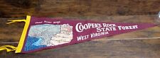 Vintage Coopers Rock State Forest West Virginia Cheat River Gorge Banner Flag picture