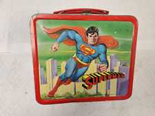 Vintage DC Comics Superman Metal Lunchbox 1978 Aladdin Industries picture