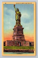 New York NY-New York, Statue of Liberty, Antique, Vintage Souvenir Postcard picture