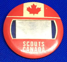 Scouts Canada Button.  Vintage Changeable Nametag picture