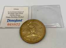 Disneyland 60 Years 1928 - 1988 Mickey Mouse Numbered Commemorative Coin Rare picture