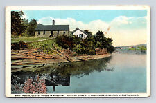 1925 Britt House Oldest House Build by Hessian Soldier Augusta Maine ME Postcard picture