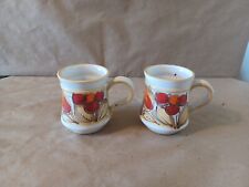 2 Vintage Coffee Cups Made In Italy picture