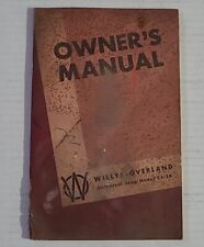VINTAGE 1948 WILLYS-OVERLAND OWNER'S MANUAL UNIVERSAL JEEP MODEL CJ-3A 1st Editi picture