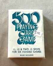 Vintage USPC ~ “500 Playing Card Game” ~ 11, 12 & Two 13 Spots ~ Factory Sealed picture