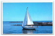 Postcard Smooth Sailing, Coast of Maine A20 picture
