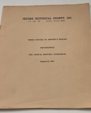 Jerome AZ Historical Society 1982 the 5th Annual Historic Symposium Program picture