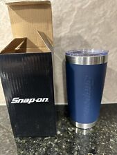 Snap on NEW Navy Blue Insulated 20 oz Tumbler Travel Mug Hot / Cold Cup Mug NIB picture