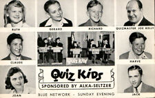 VTG 1950 ADVERTISING RPPC QUIZ KIDS RADIO & TV SHOW SPONSORED BY ALKA-SELTZER picture