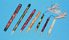 Vintage Lot of 6 Mechanical Pencils & 1 Waltham Fountain Pen picture