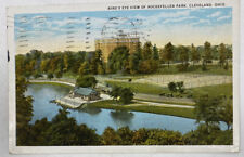 1925 Rockefeller Park Cleveland Ohio Vintage Postcard Bird's Eye View Antique  picture