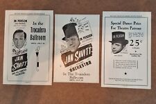 Vintage Denver Entertainer - Jan Savitt - Trocadero Ballroom - 1941-1946 AD LOT picture