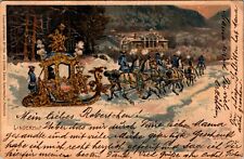 King Ludwig II Arriving at Linderhof Palace Artist Card Ottmar Zieher Publisher picture