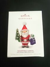 SHOPPING SANTA - 2018 Hallmark Limited Edition Ornament - Employee Gift - NEW- H picture