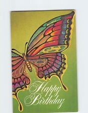 Postcard Happy Birthday Colorful Butterfly Art Print picture