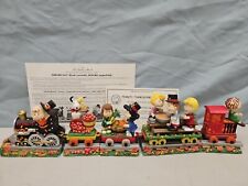 New Danbury Mint Peanuts Thanksgiving Special Train w/COA RARE VHTF SP Snoopy  picture