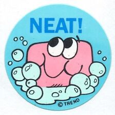 Vintage Trend Scratch And Sniff Neat Soap Stinky Stickers Glossy Single 1980's picture