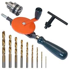 Powerful Speedy Hand Drill 3/8 Inch Manual Drill with 9Pcs Drill Bit... picture