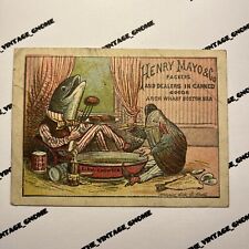 RARE ANTIQUE CARD COD FISH & CLAM FEAST HENRY MAYO & CO PACKERS AND CANNED GOODS picture