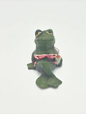Vtg. 1977 Enesco *Annette Little* Frog With Swimsuit and Drink 2