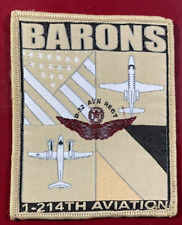 BADGE Patch .. SEW ON 1-214TH AVIATION BARONS D-52 REGIMENT .. USA picture