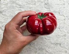 Ceramic Tomato Figurine Life Size Decorative Heirloom Vegetable FREE US SHIPPING picture