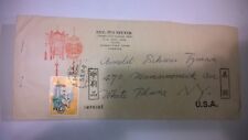 Old Vintage Envelope sent from TAIWAN  to NEW YORK w Rare Cancelled Stamp 1967 picture