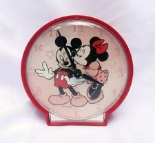 VTG 80s Disney Mickey & Minnie Mouse Westclox Alarm Clock USA Made RETIRED picture