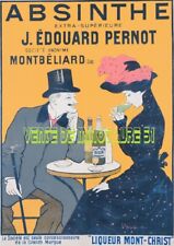 Absinthe E Pernod Montbéliard Doubs Pub - Cappiello Plasticized Poster  picture