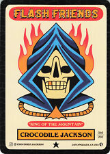 Crocodile Jacksons Flash Friends King Of The Mountain Tattoo Card picture