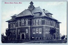 Pontiac Michigan MI Postcard Baldwin School Building Exterior View 1910 Unposted picture