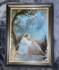 Jesus Christ in Garden of the Gethsemane Brilliant Dufex Foil Art Beautiful 5x7 picture