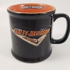 Harley Davidson 2001 Mug Large Coffee Cup 3D Embossed Eagle Black Orange picture