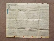 1734 Thornhill Hope Derbyshire Vellum Document Indenture Marriage Settlement picture